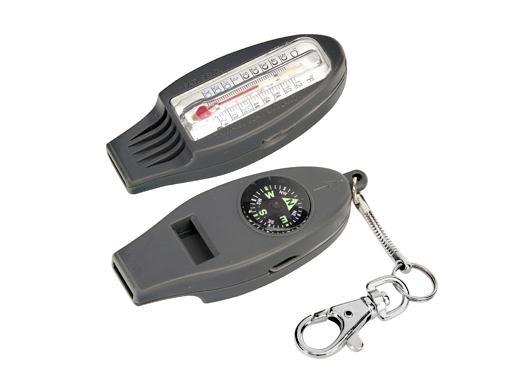 Afbeelding van Homeij sleutelhanger met fluit kompas thermometer en loep