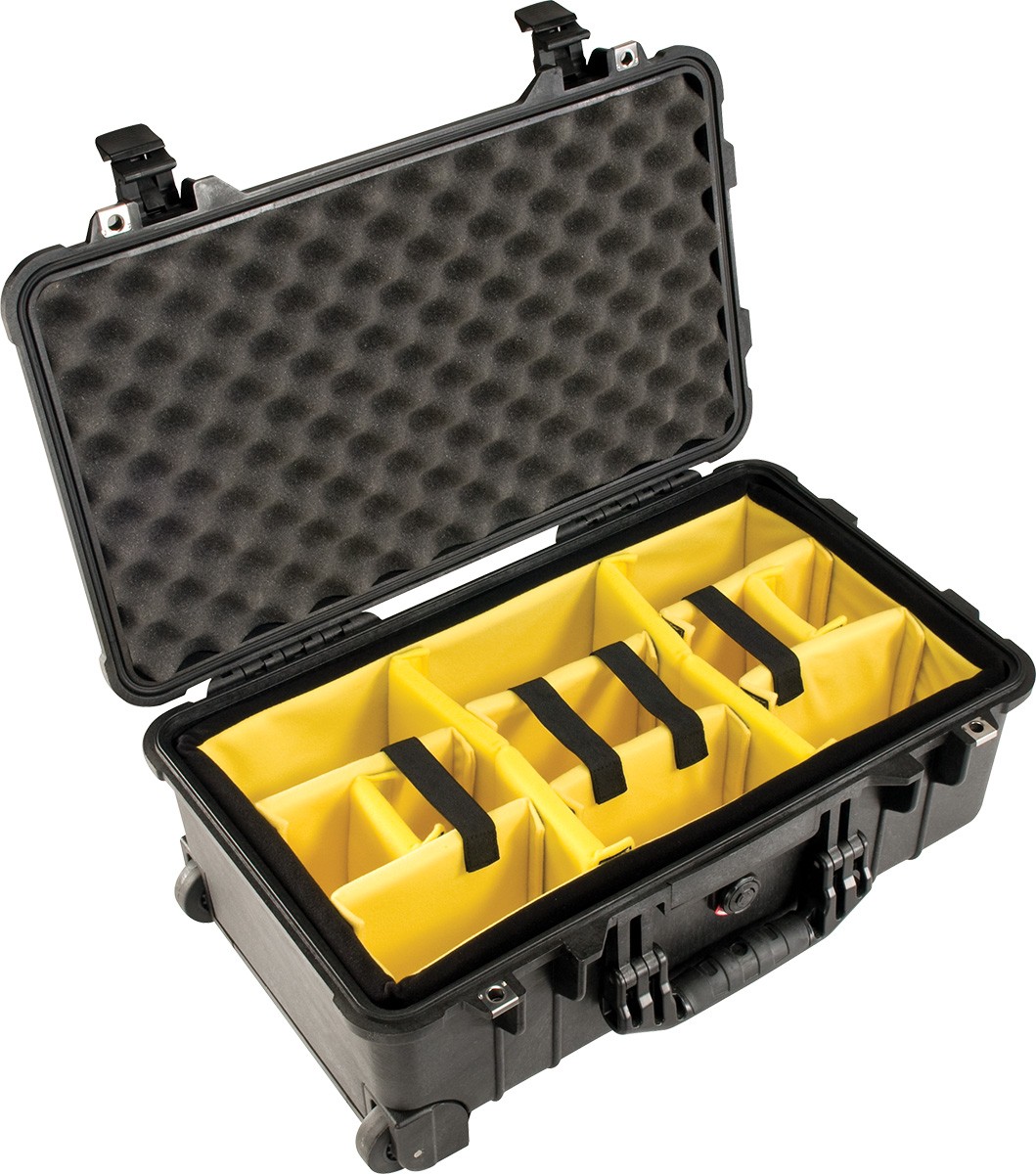 Afbeelding van Peli™ Case 1514 Reiskoffer Medium Zwart met Vakverdelers