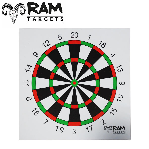 Afbeelding van RAM Schietkaarten 14x14 Darts